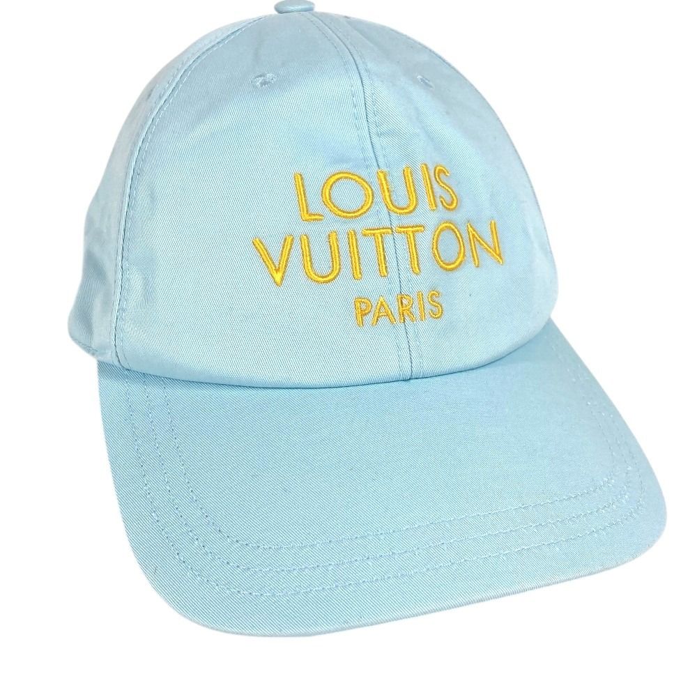 LOUIS VUITTON ルイヴィトン キャップ キャップ マイ LV パリ M7590M コットン ライトブルー
