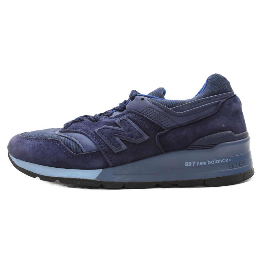 New Balance ニューバランス チェック切替 スウェード レースアップ ローカットスニーカー M997PAM ネイビー US7.5/25.5cm New Balance (ニューバランス) チェック切替 スウェード レースアップ