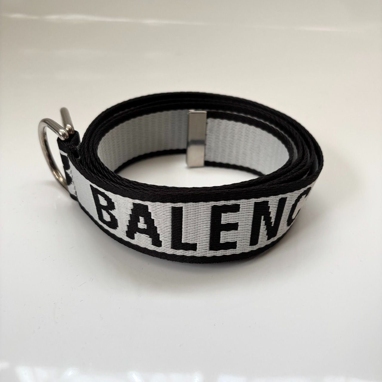 現行モデル BALENCIAGA バレンシアガ D RING ベルト ロングベルト ロゴ