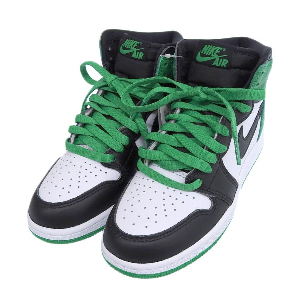 23cm 黒 緑 エアジョーダン1 ロー GS ジュニア レディース ナイキ エア ジョーダン 1 ミッド GS NIKE J AIR JORDAN 1