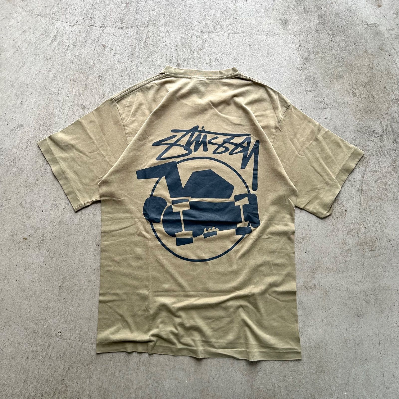 オールド ステューシー 希少 OLD STUSSY 紺タグ 80-90s スケートマン T 