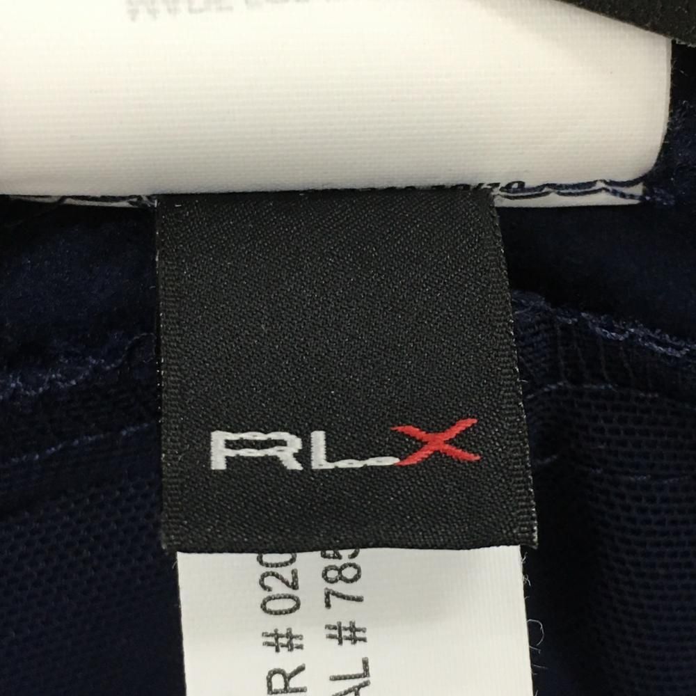 【超美品】RLX ラルフローレン パンツ ネイビー 裏起毛 ジップポケット メンズ 34 ゴルフウェア Ralph Lauren