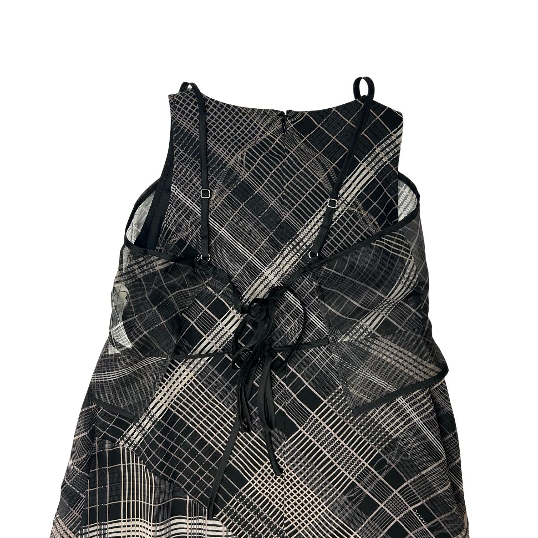 ワンピース AMERI VINTAGE MEDI STRAIN CHECK DRESS MEDI STRAIN CHECK DRESS