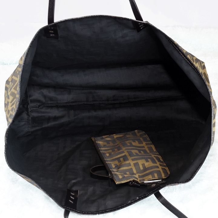 FENDI ブラック トートバッグ ポーチ付き✨ Fendi Sunshine Medium Leather Black | Fendi