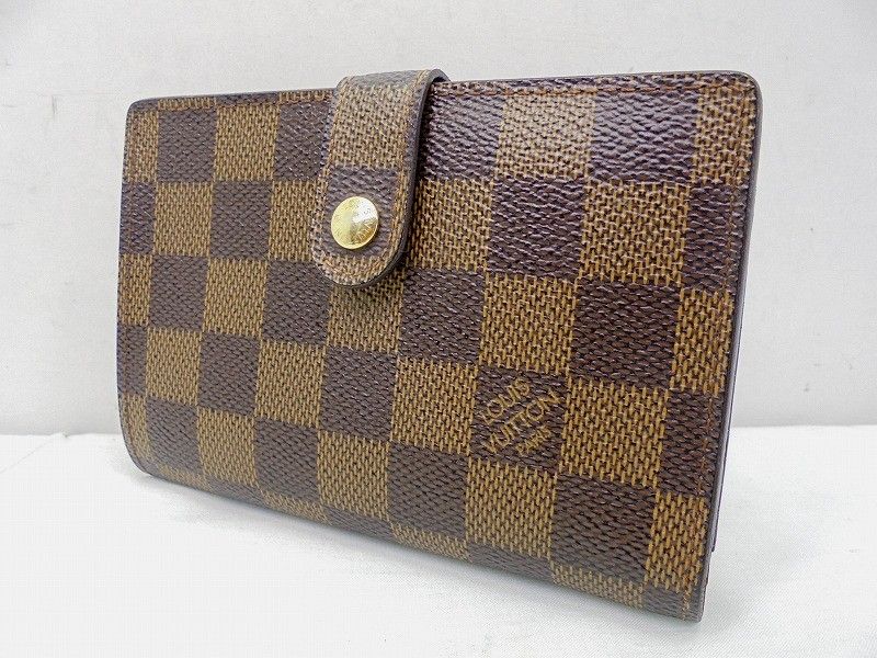 s25g-a548x LOUIS VUITTON ﾙｲｳﾞｨﾄﾝ ﾎﾟﾙﾄ ﾌｫｲﾕ ｳﾞｨｴﾉﾜ ﾀﾞﾐｴ N61664 がま口 二つ折り財布