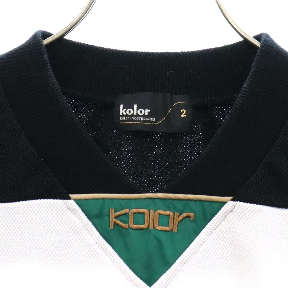 kolor (カラー) 24SS MESH T-SHIRT 刺繍 ロゴ メッシュTシャツ