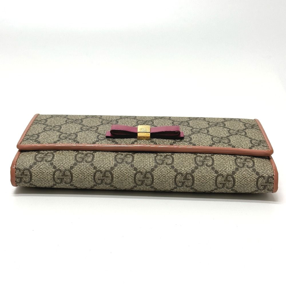 GUCCI グッチ 長財布 リボン GG 388679 GGキャンバス/レザー - メルカリ