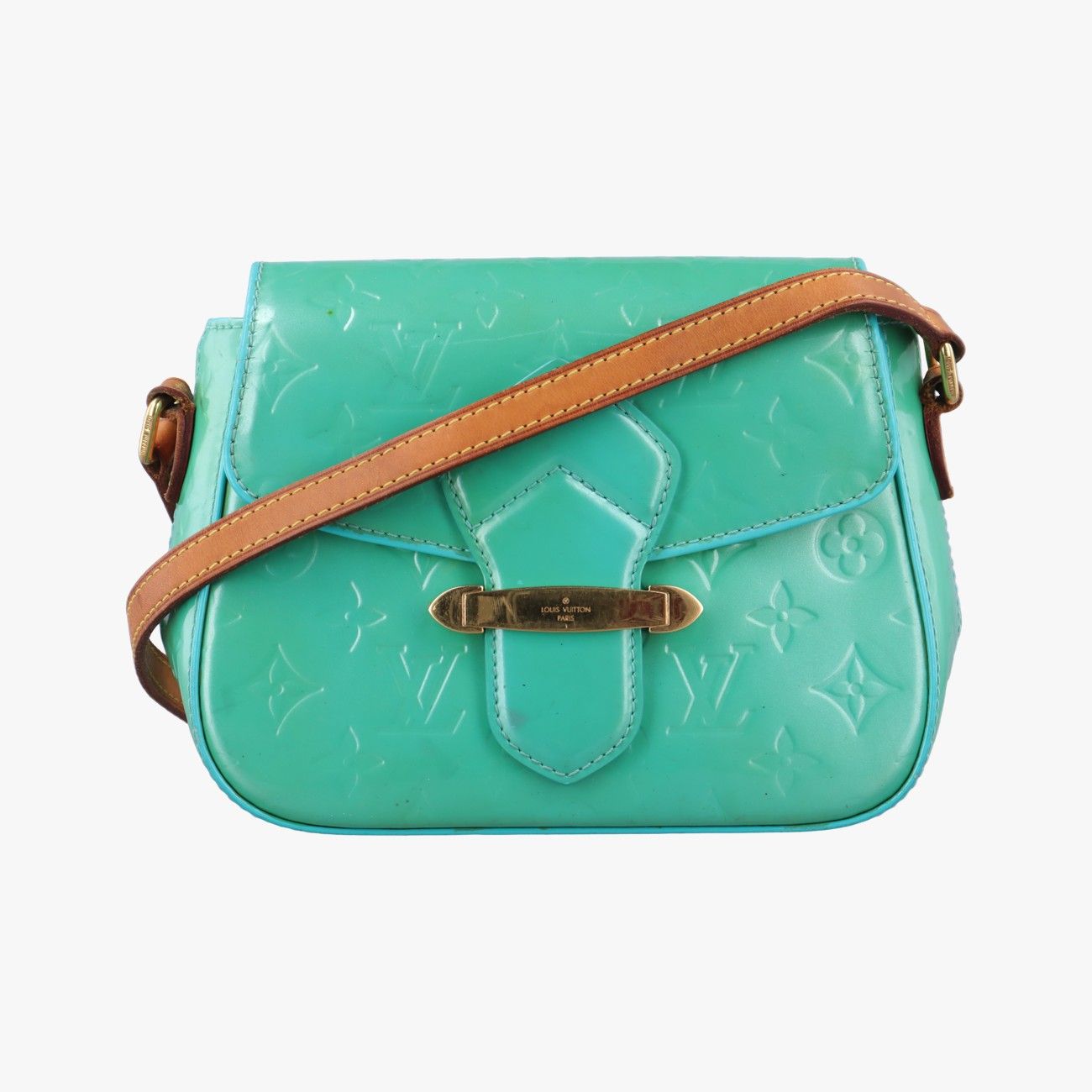 ルイヴィトンLouis VuittonベルフラワーPMブルーラゴンヴェルニM91730FL0152