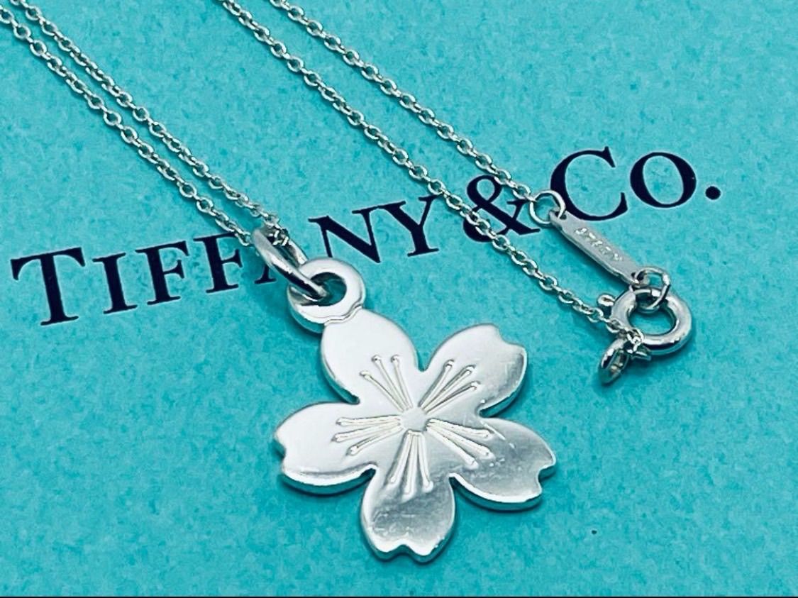 a098 Tiffany-Co. ティファニー 2015 ウィメンズ マラソン ネックレス Ag925 GO WOMEN 桜 サクラ さくら