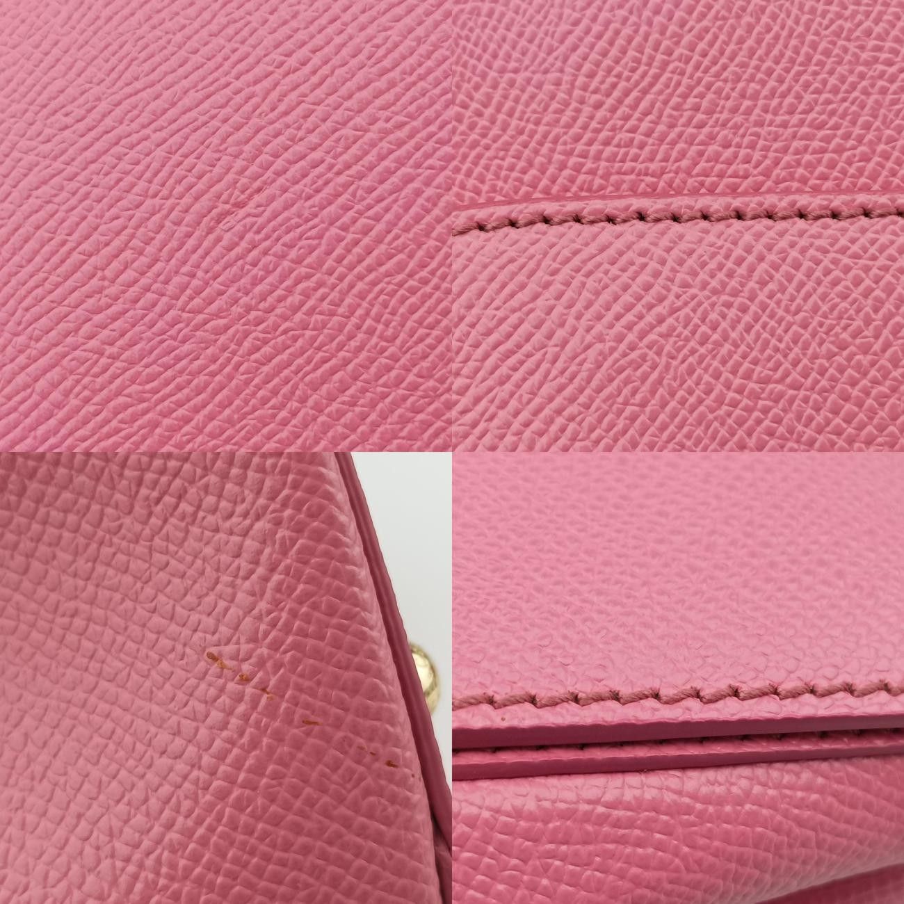 ドルチェ＆ガッバーナDolce & Gabbanaシシリーピンクレザー56