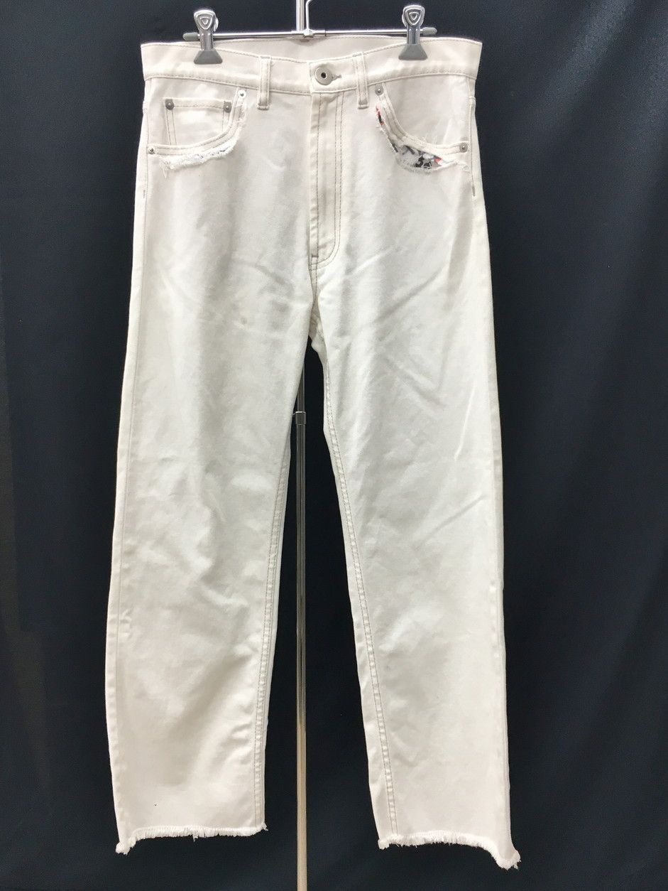 メゾンマルジェラ Maison Margiela デニムパンツ 1 ダメージ ジーンズ イタリア製 クラッシュ 2510WR032