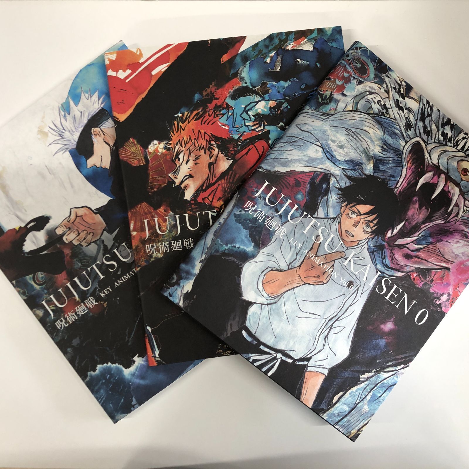 N]呪術廻戦 KEY ANIMATION 原画集 イラスト集 3冊セット Vol.0～2