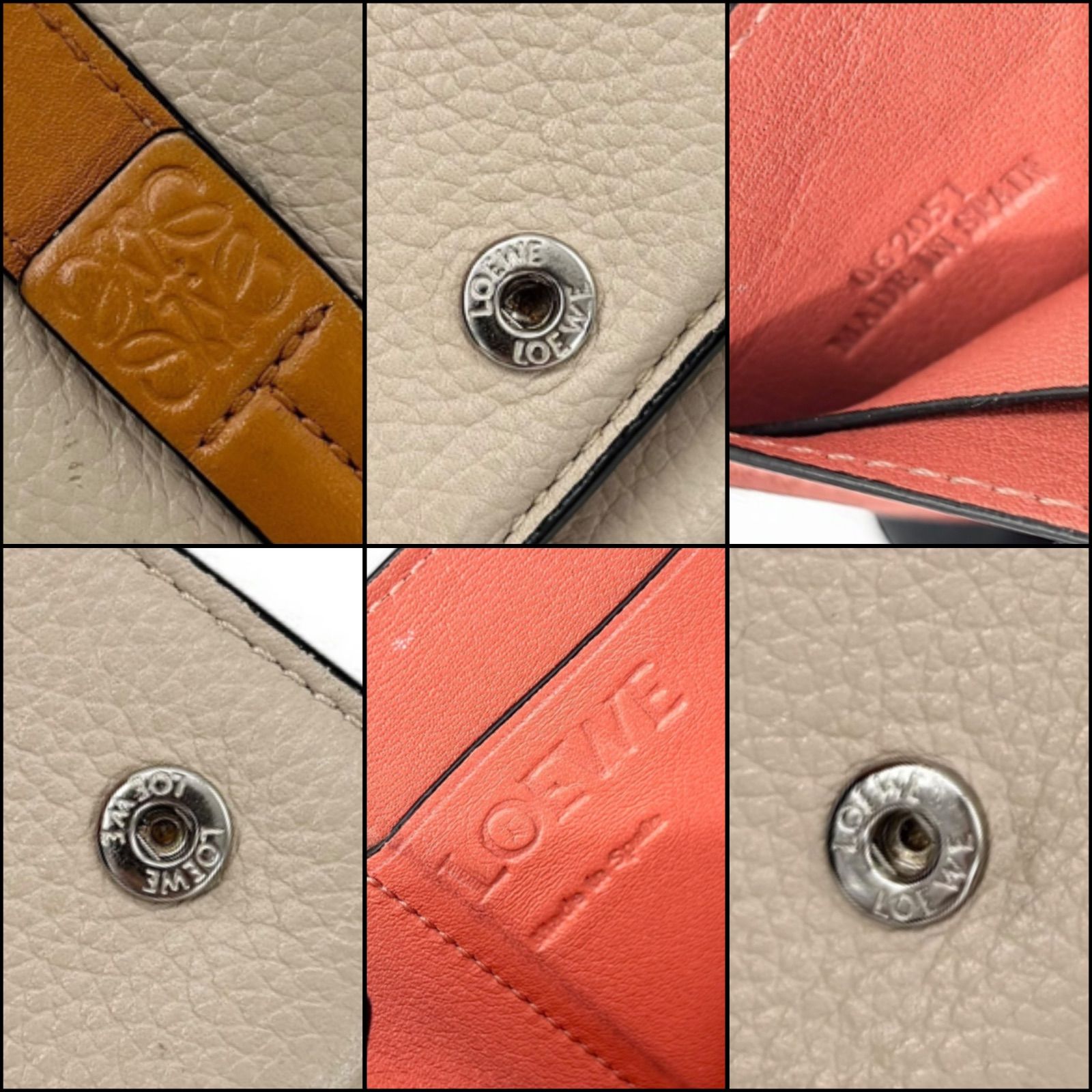 ✨未使用に近い✨　LOEWE ミニ財布　アナグラム　アマソナ　バイカラー　刻印 hq720.jpg?sqp=-