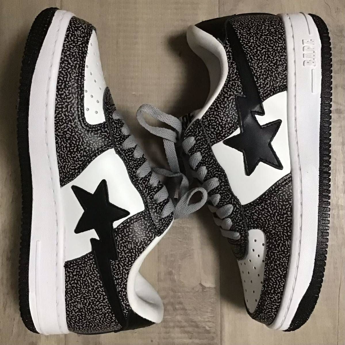 ☆新品☆ レザー BAPESTA スニーカー 25cm US7 a bathing ape cement BAPE STA shoes  sneakers エイプ ベイプ ベイプスタ - メルカリ