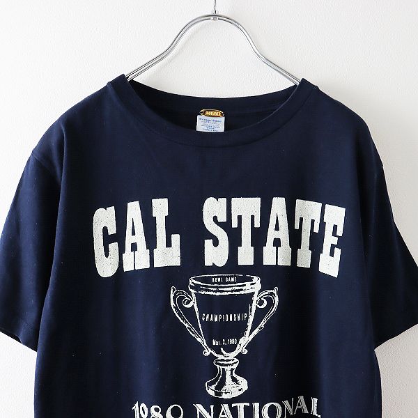 定価1.3万 2022SS Deuxieme Classe ドゥーズィエムクラス CALSTATE Tシャツ F/ネイビー-.【2400013397414】 定価1.3万 2022SS Deuxieme Classe ドゥーズィエムクラス CALSTATE T