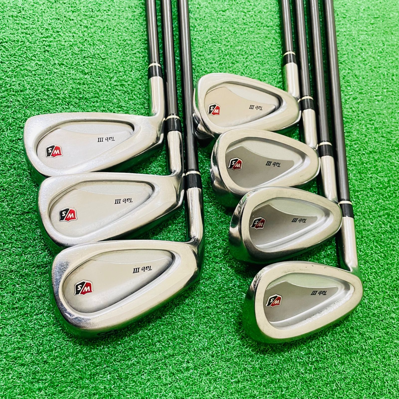 9194 Wilson Tab Ⅲ ウィルソン レフティ 左利き アイアン7本セット フレックスR 6 7 8 9 P A S