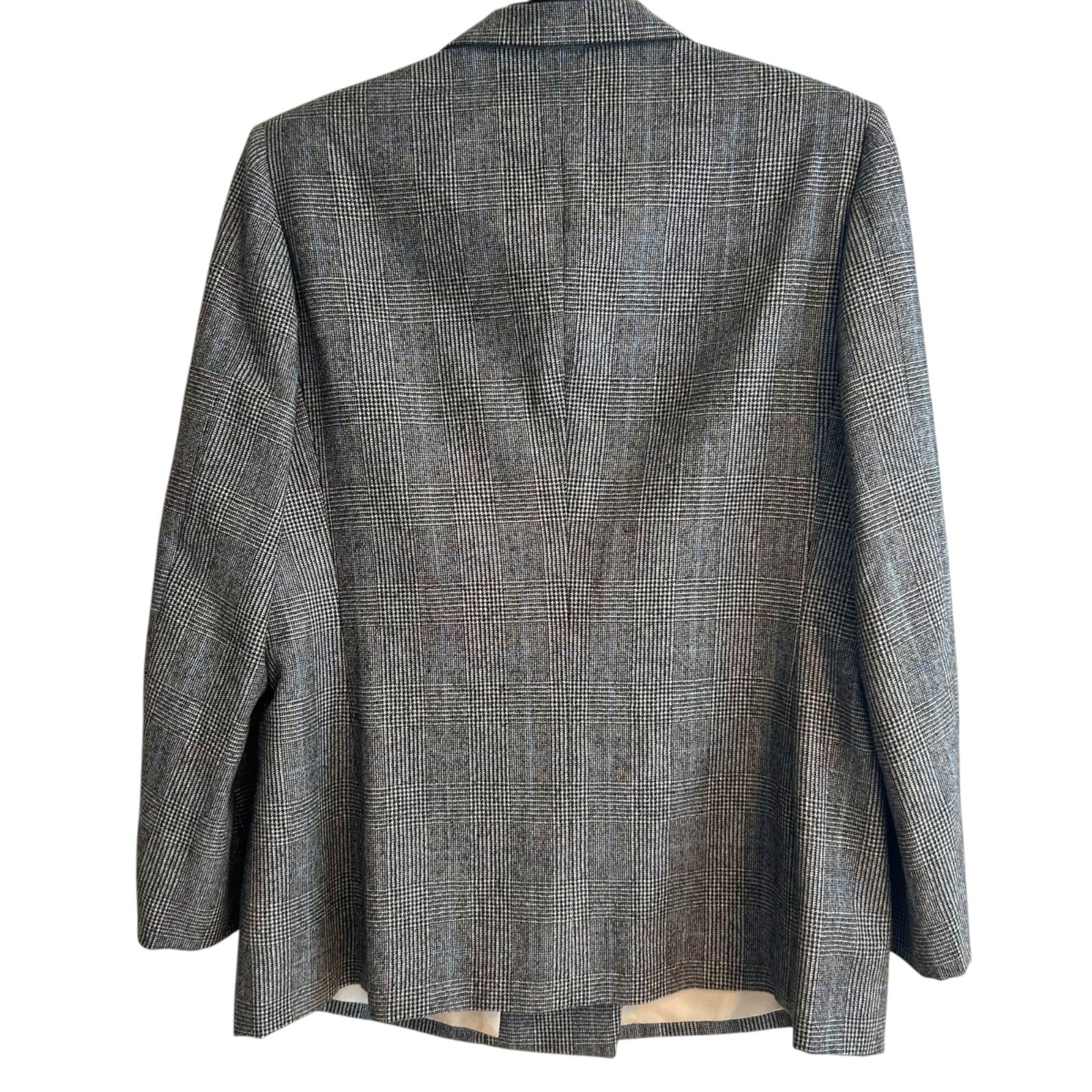 Z1547 Paul Stuart ポールスチュアート チェック柄ジャケット グレー