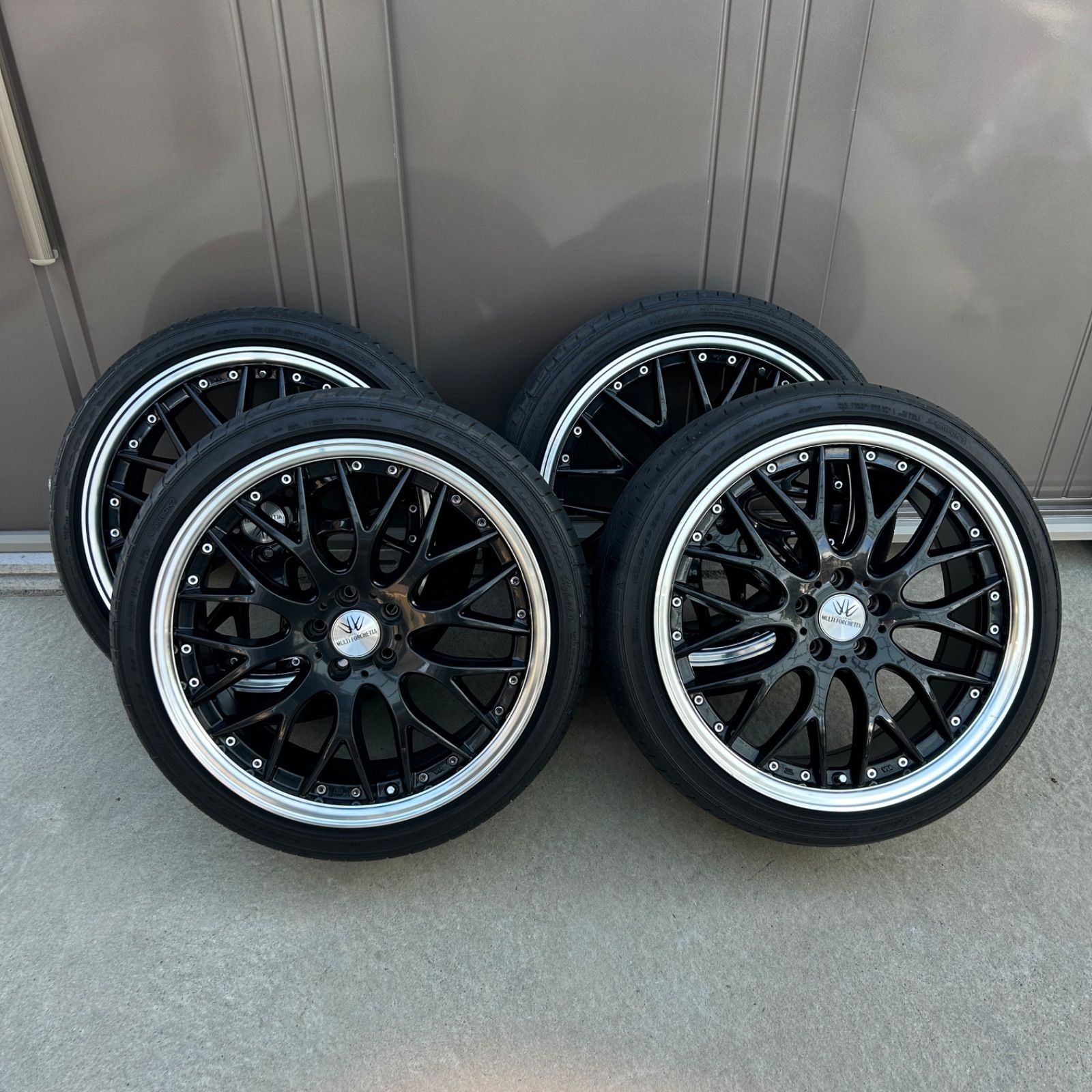 愛知県発 LOXARNY MULTI FORCHETTA ロクサーニ マルチフォルケッタ 215 40R18 85W 18インチ 7.0J 1 2 ４本セット タイヤ ラクルモーター館