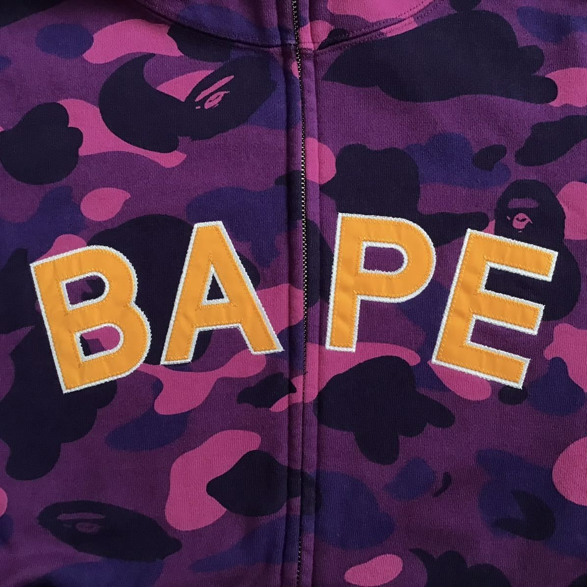 ☆2XL☆ Purple camo フルジップ パーカー a bathing ape BAPE full