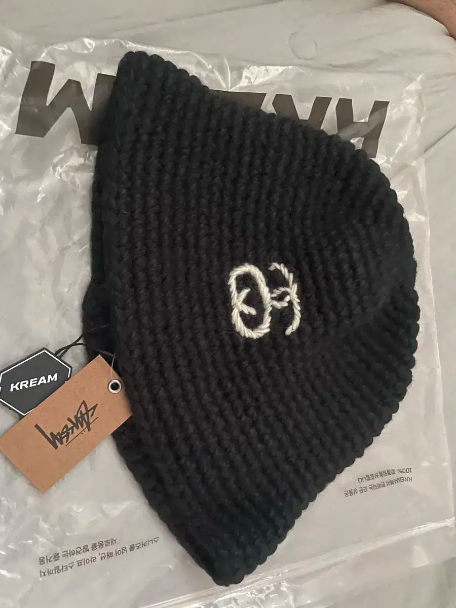 STUSSY ニットバケットハット SSリンク 黒 未使用 STUSSY(ステューシー) SS リンク ニット バケットハット