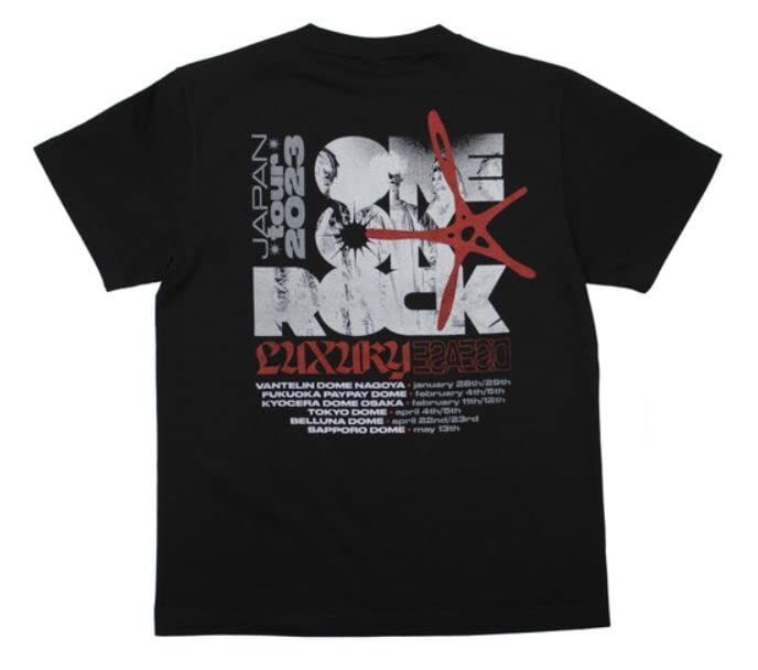 ONE OK ROCK ワンオクロック LUXURY DISEASE JAPAN TOUR 2025 DOME Tシャツ-A BLACK L L