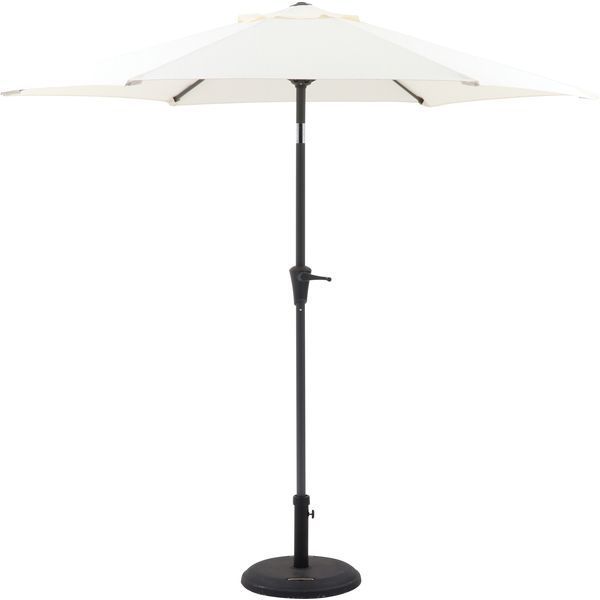 アルミパラソル 約240cm アイボリー 組立品 代引不可
