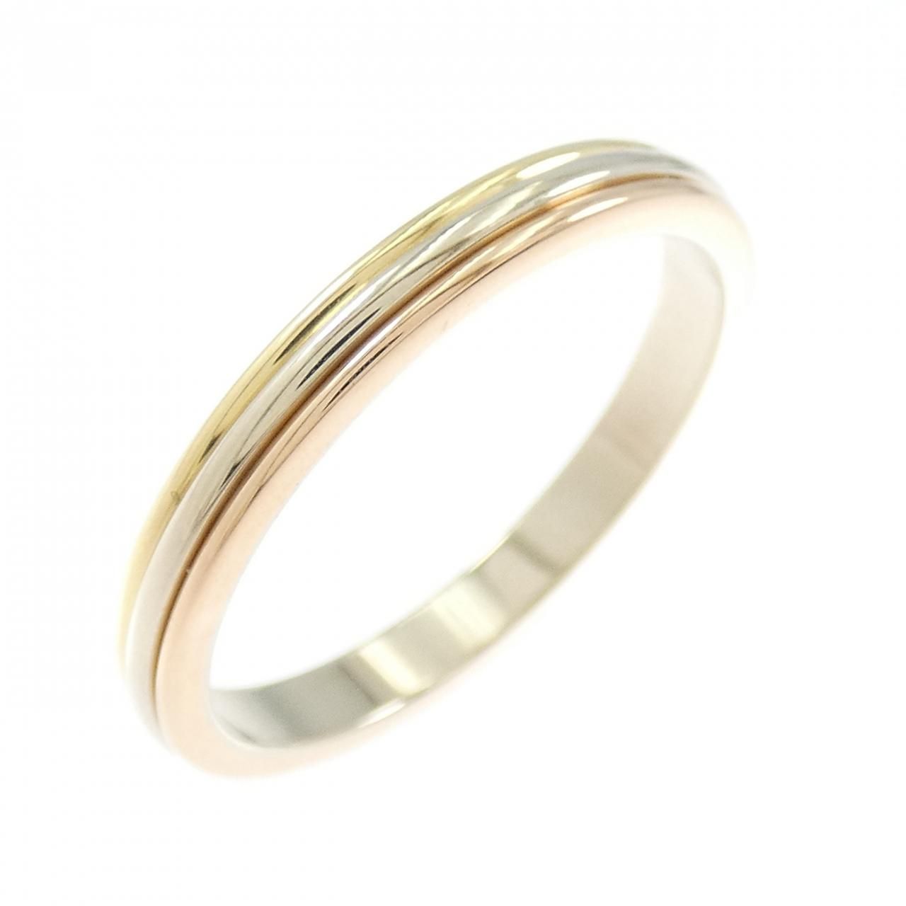 カルティエ スリーゴールドウェディング リング