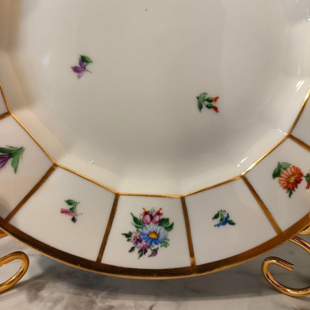 高級ライン 20㎝☆ロイヤルコペンハーゲン ヘンリエッテ 美品 金彩