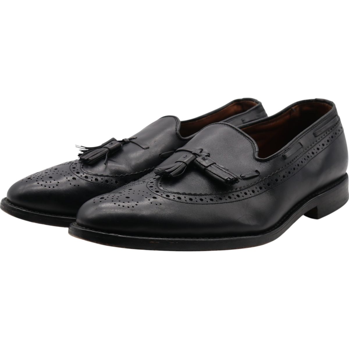 古着 アレンエドモンズ ALLEN EDMONDS Manchester ウイングチップ タッセルローファー 9 1|2 3E メンズ27.5cm相当|saa013378