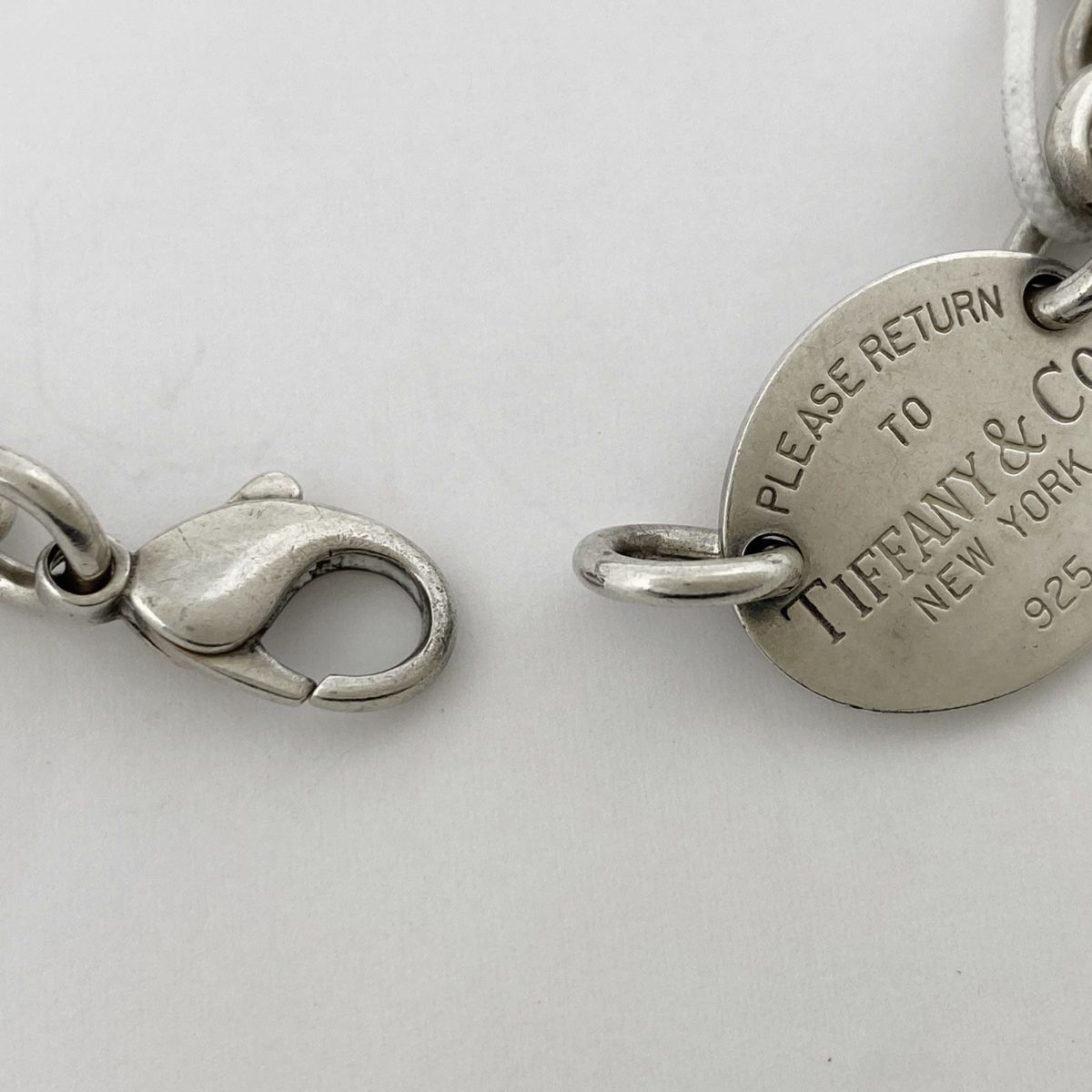 TIFFANY リターントゥ ネックレス シルバー925 オーバルタグ チェーン TIFFANY ティファニー チョーカーネックレス リターントゥ