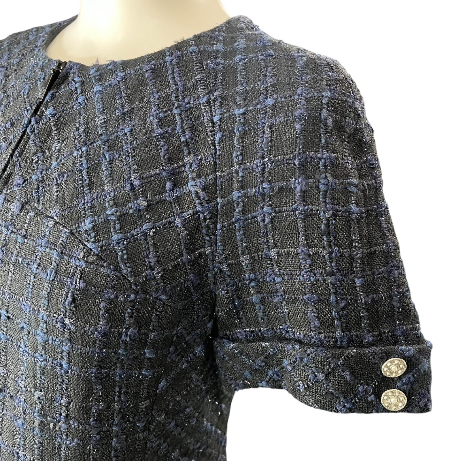 【Rene】ルネ ワンピース 38size 美品 美品 ルネ Rene 美形 ツイード ワンピース 38、M、9号