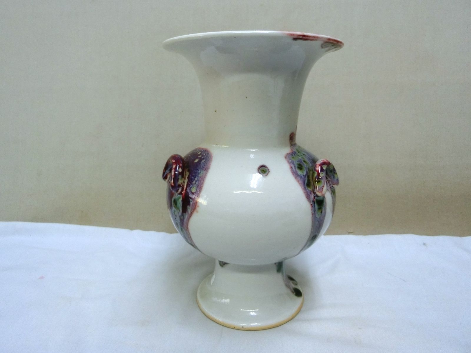 見栄え！！【中国陶磁器　大壷　鑑賞　美術品　辰砂染付花実文　高盛細工】◆古董 2025年最新】辰砂 壷の人気アイテム - メルカリ 見栄え！！【中国