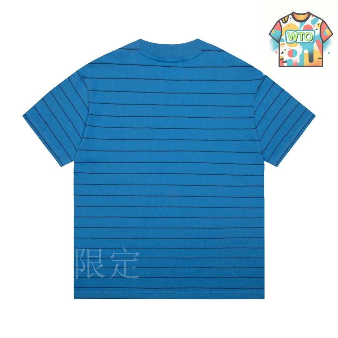 MiuMiu　ストライプ ポケット付き 半袖Tシャツ Miu Miu ストライプ Tシャツ | ブラウン | FARFETCH JP