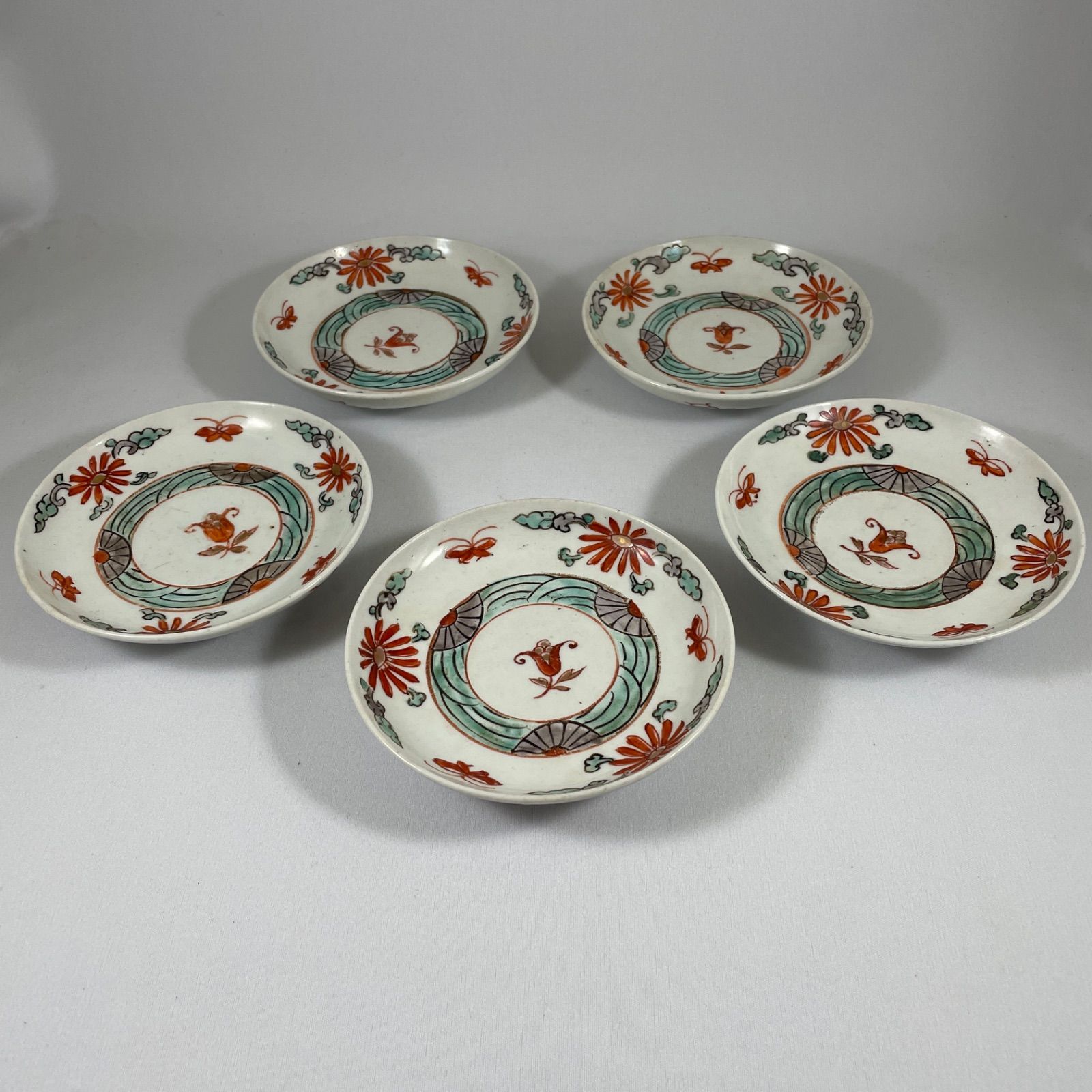 古伊万里◇色絵金彩小皿 5枚組◇江戸時代 - メルカリ