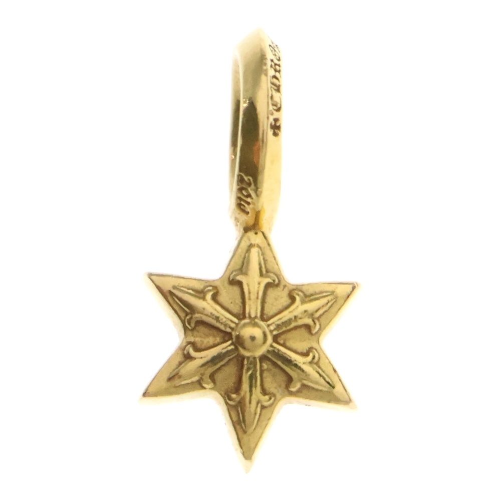 CHROME HEARTS クロムハーツ 22 K STACK STAR V 2 スタースタックチャーム ペンダントトップ ゴールド BCA 405