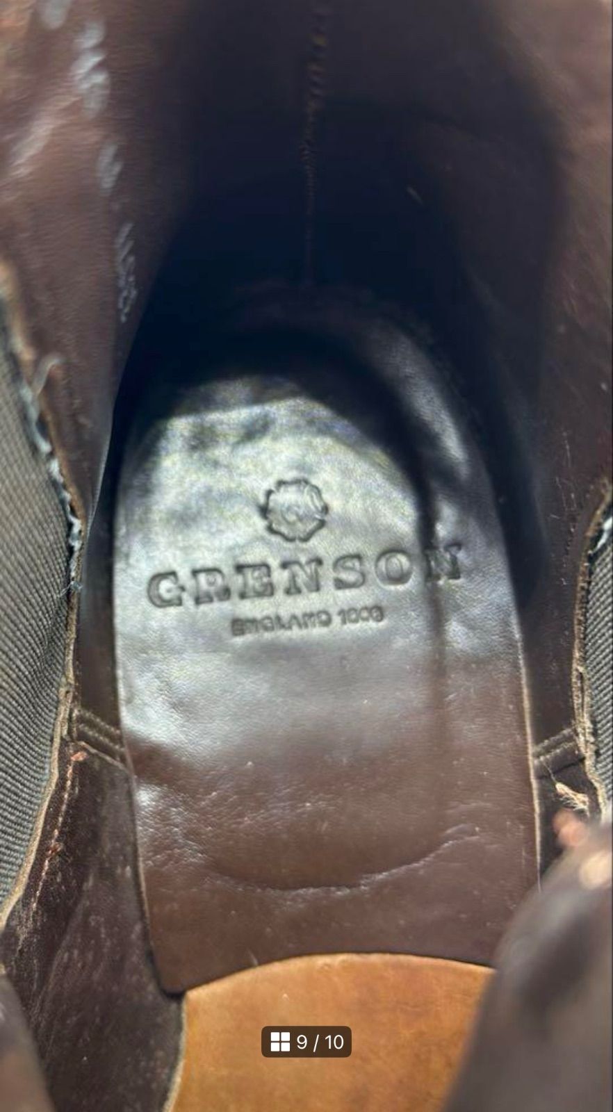 英国製GRENSON グレンソンチェルシーブーツ　サイドゴアブーツ　ブラウン GRENSON グレンソン デクラン チェルシーブーツ メンズ