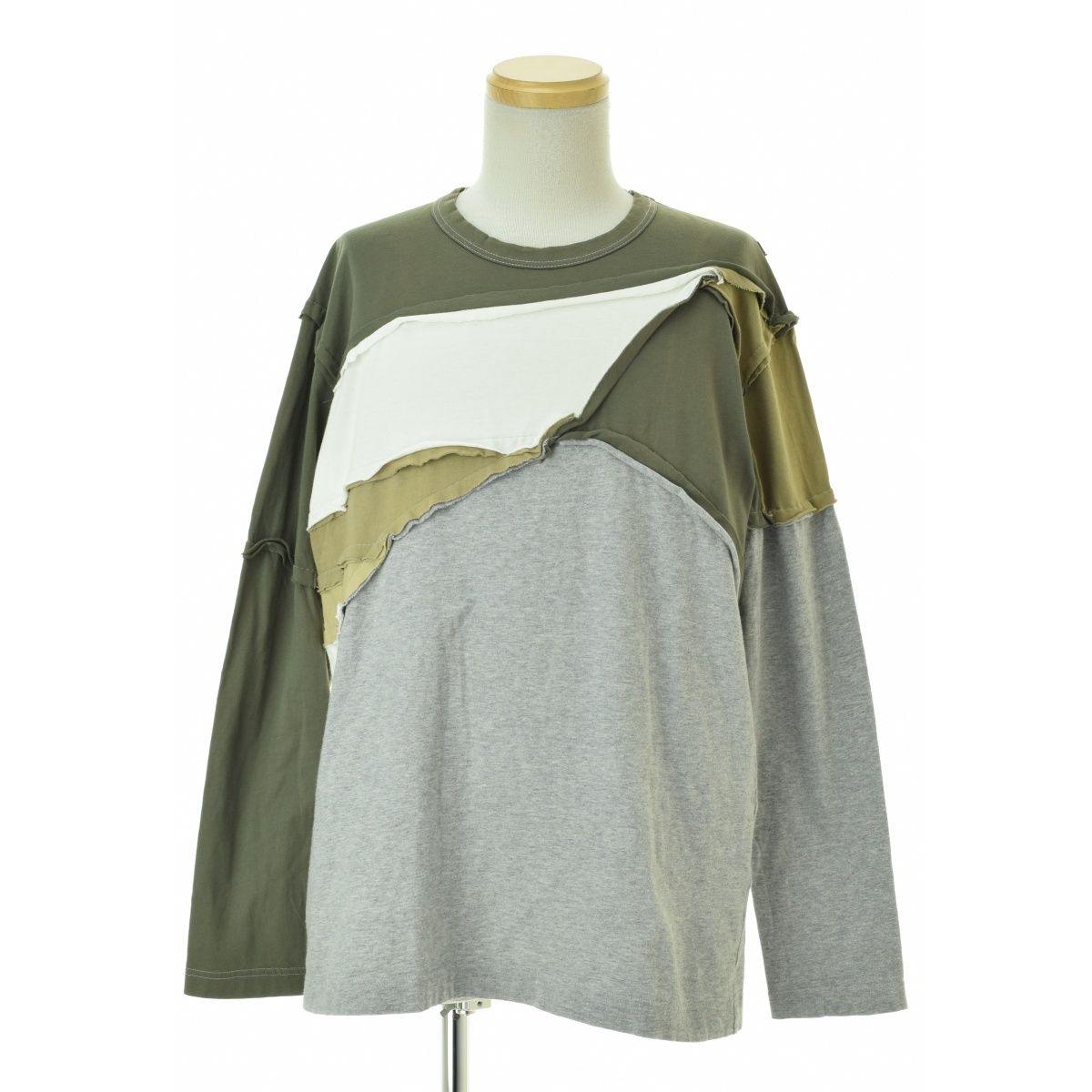 【COMMEdesGARCONSSHIRT】17SS S25116 再構築 パッチワーク長袖カットソー