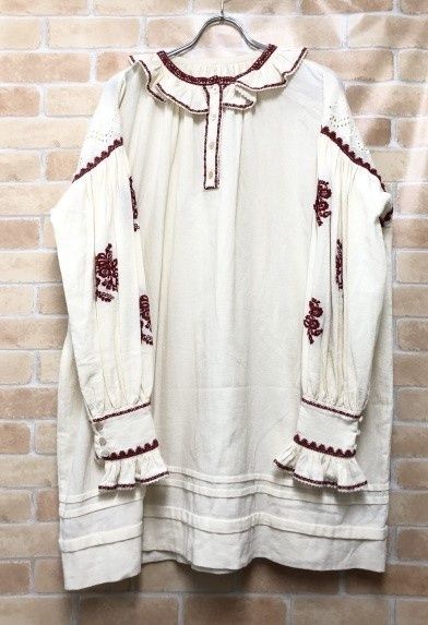 ISABEL MARANT ETOILE イザベルマランエトワール ルビーエンブロイダーミニドレス RO1776-20A047E アイボリー 44 111439491