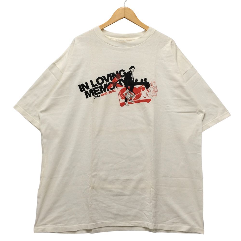 もにもに ADIDAS アディダス RUN DMC JMJ Tシャツ オフホワイト サイズ2XL 正規