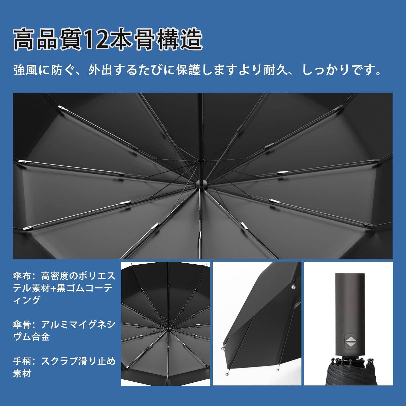 折りたたみ傘 ワンタッチ 自動開閉 ままならなかっ メンズ レディース 晴雨兼用 紫外線 黒