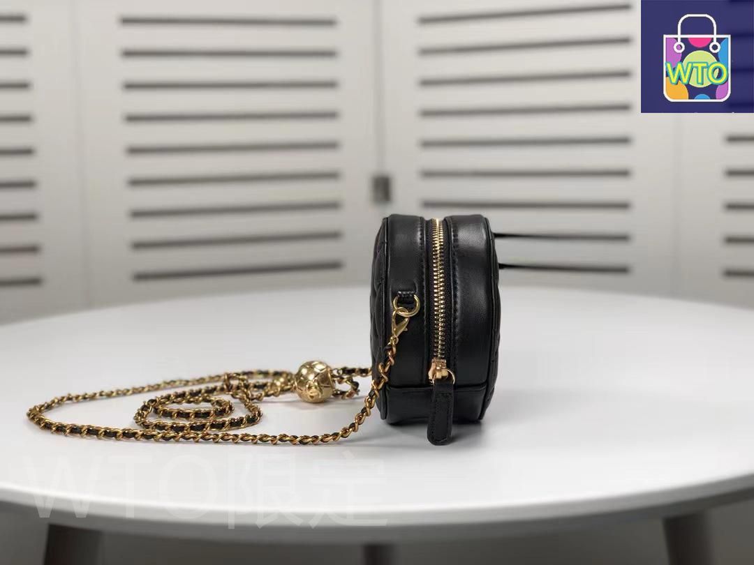 CHANEL マトラッセチェーンショルダーバッグ CHANEL チェーンショルダー バッグ マトラッセ 丸型 チェーン