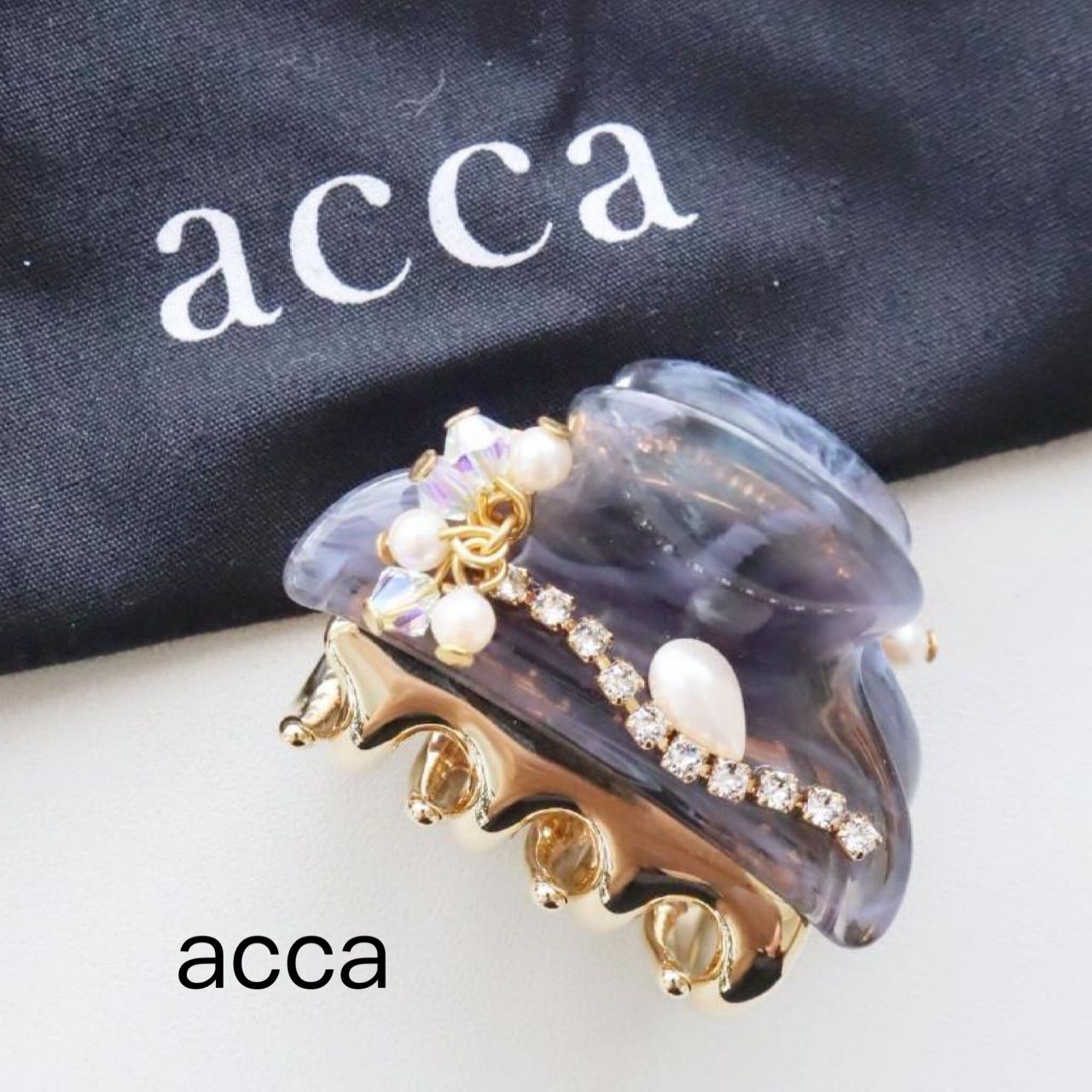 acca アッカ ヘアクリップ　イタリア製 ☆acca アッカ ヘアクリップ イタリア製 送料込み 6455390