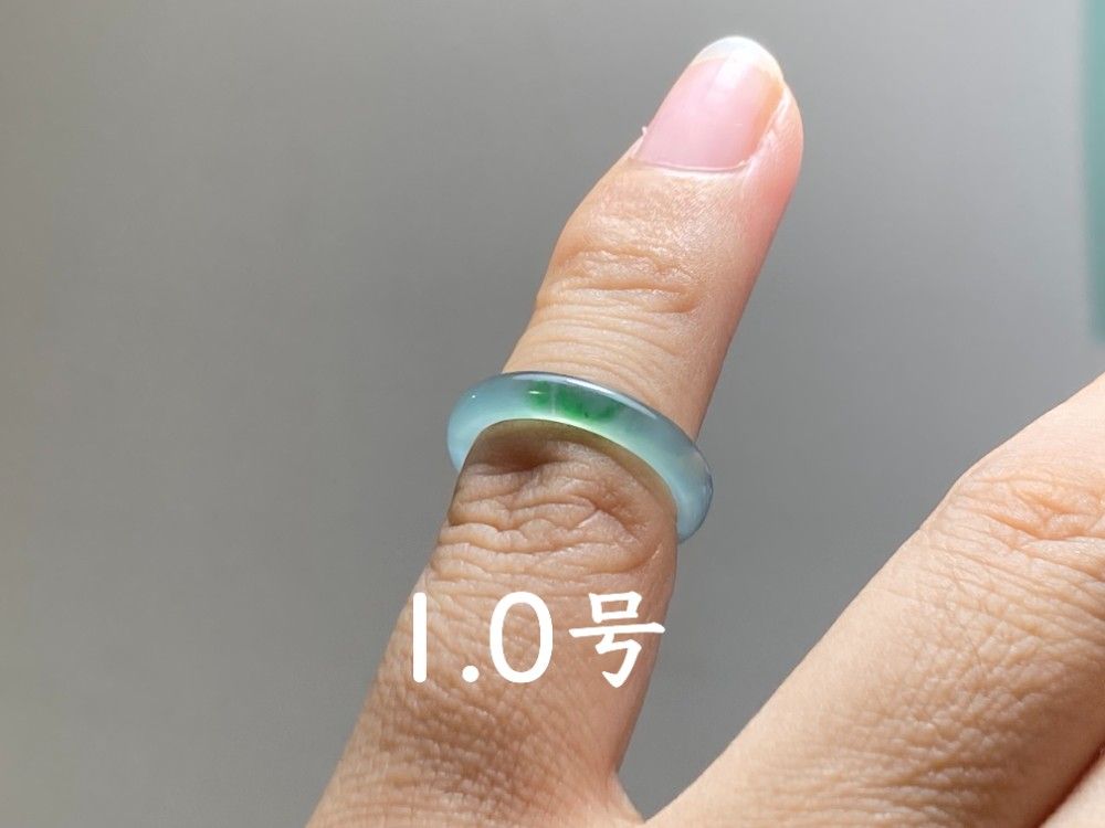 L13-44 ピンキーリング 氷種 暗緑 1.0号 グアテマラ産 A貨 本