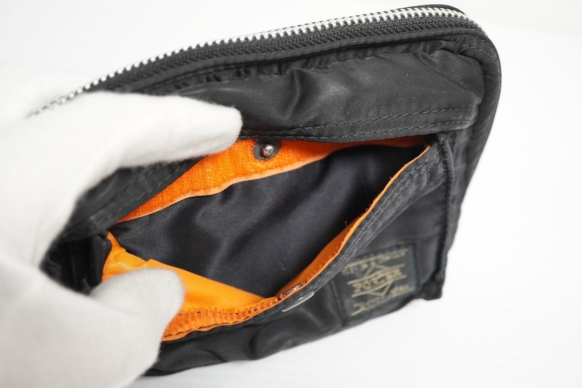 PORTER ポーター 手帳カバー ブラック オレンジ バインダー タンカー