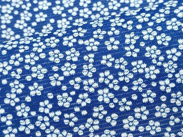 平和屋着物▽色無地 単衣 花尽くし 水色 洗える着物 AAAZ9093fy