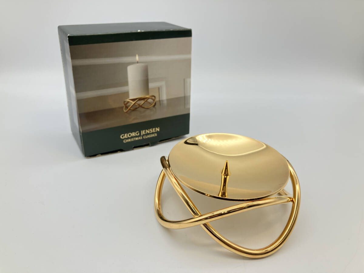 未使用 ジョージ・ジェンセン キャンドルスティック(キャンドルホルダー) ￼ GEORG JENSEN ジョージ ジェンセン グローキャンドルホルダー - メルカリ
