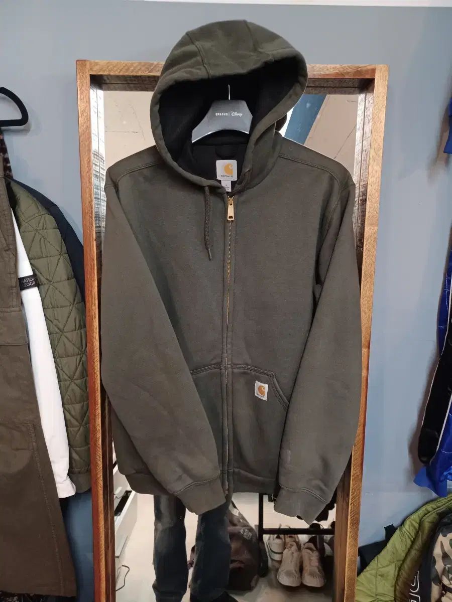 Carhartt(カーハート) レインディフェンダー サーマル フード付き ジップアップパーカー カーキ s レギュラー