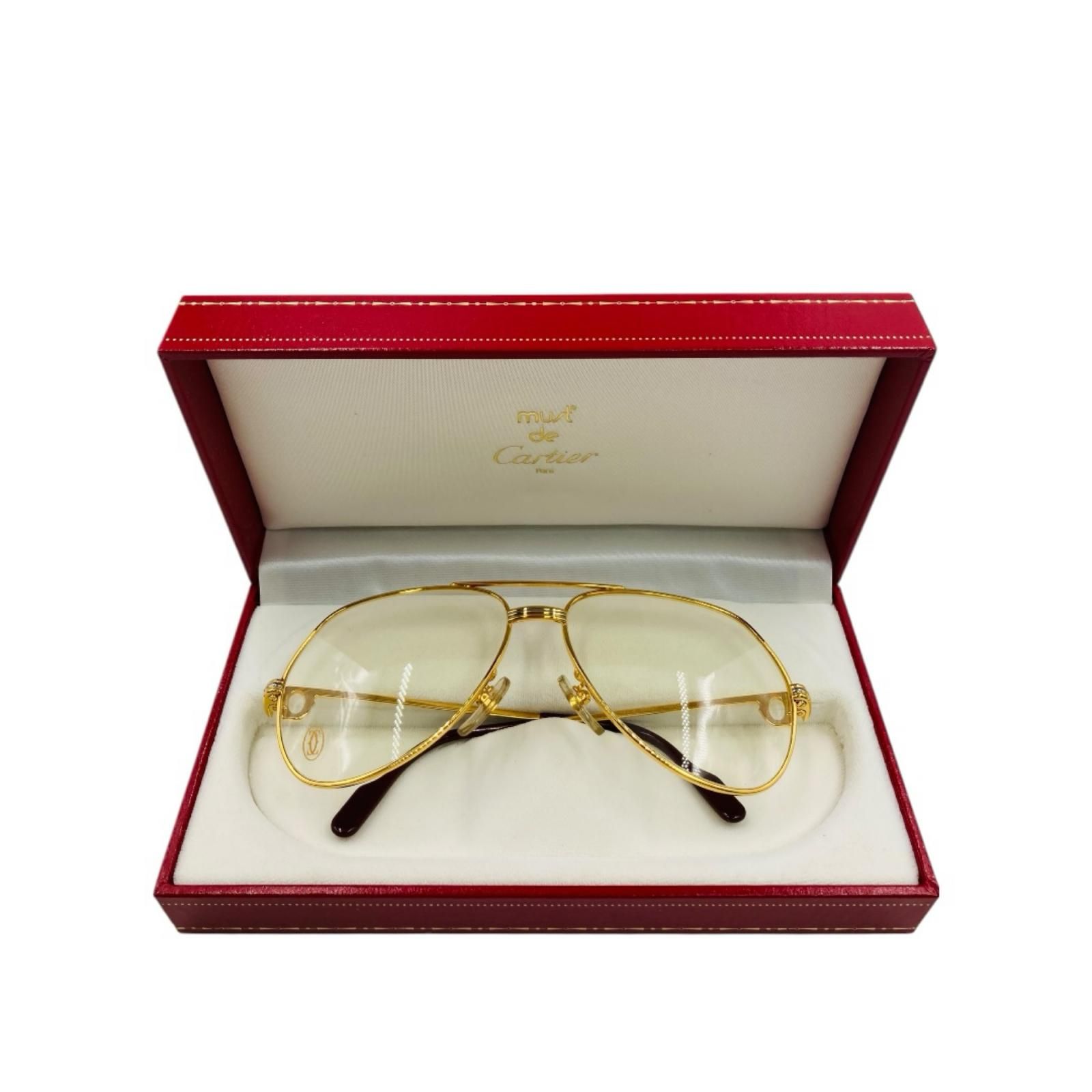 未使用 Cartier カルティエ マストライン 56 14 サングラス 130 メガネ