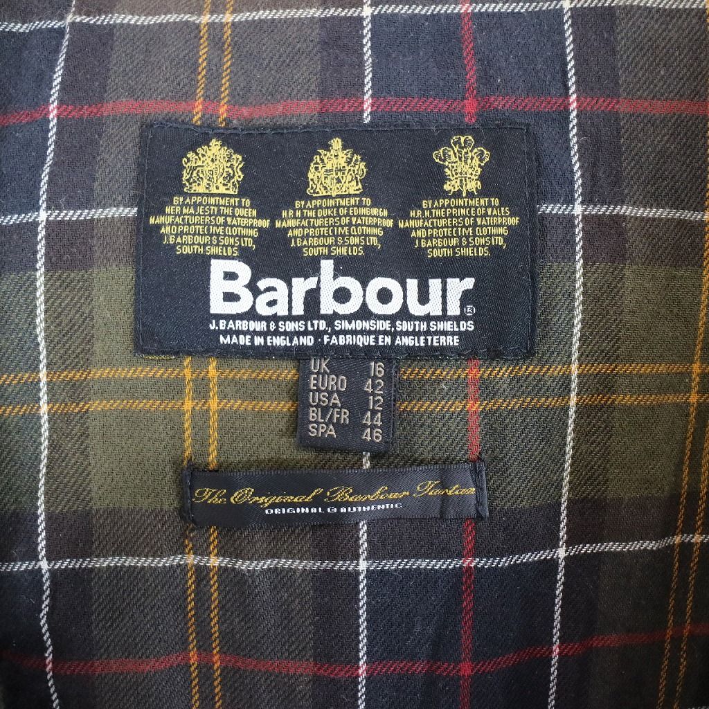 Barbour バブアー DOUBLE BREASTED オイルドジャケット 防寒