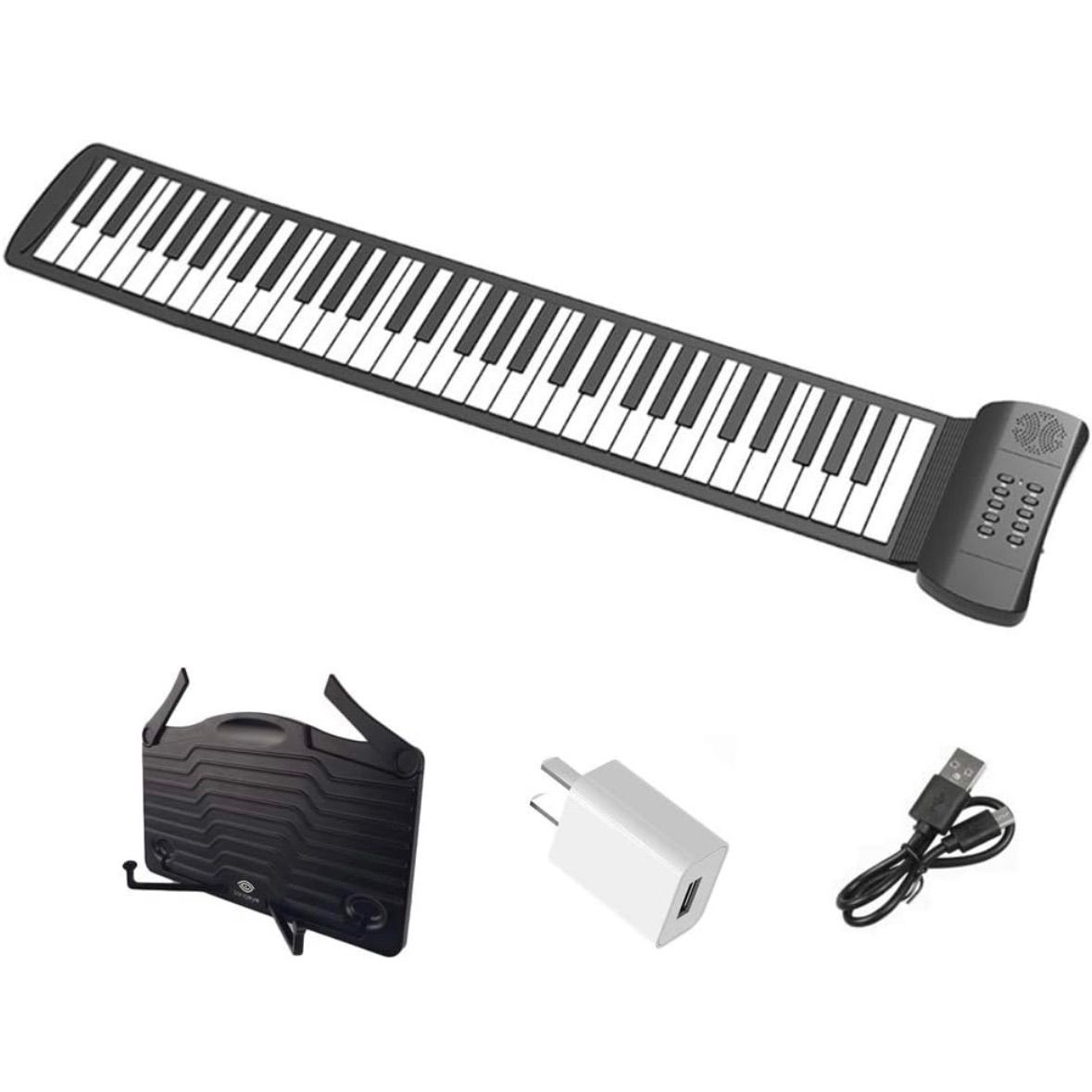 最新作 電子ピアノ ロールピアノ 61keys 携帯用ピアノ 楽器・機材